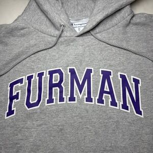 Champion Furman Hoodie XL Gray Excellent Collegiate Paladins Sweatshirt